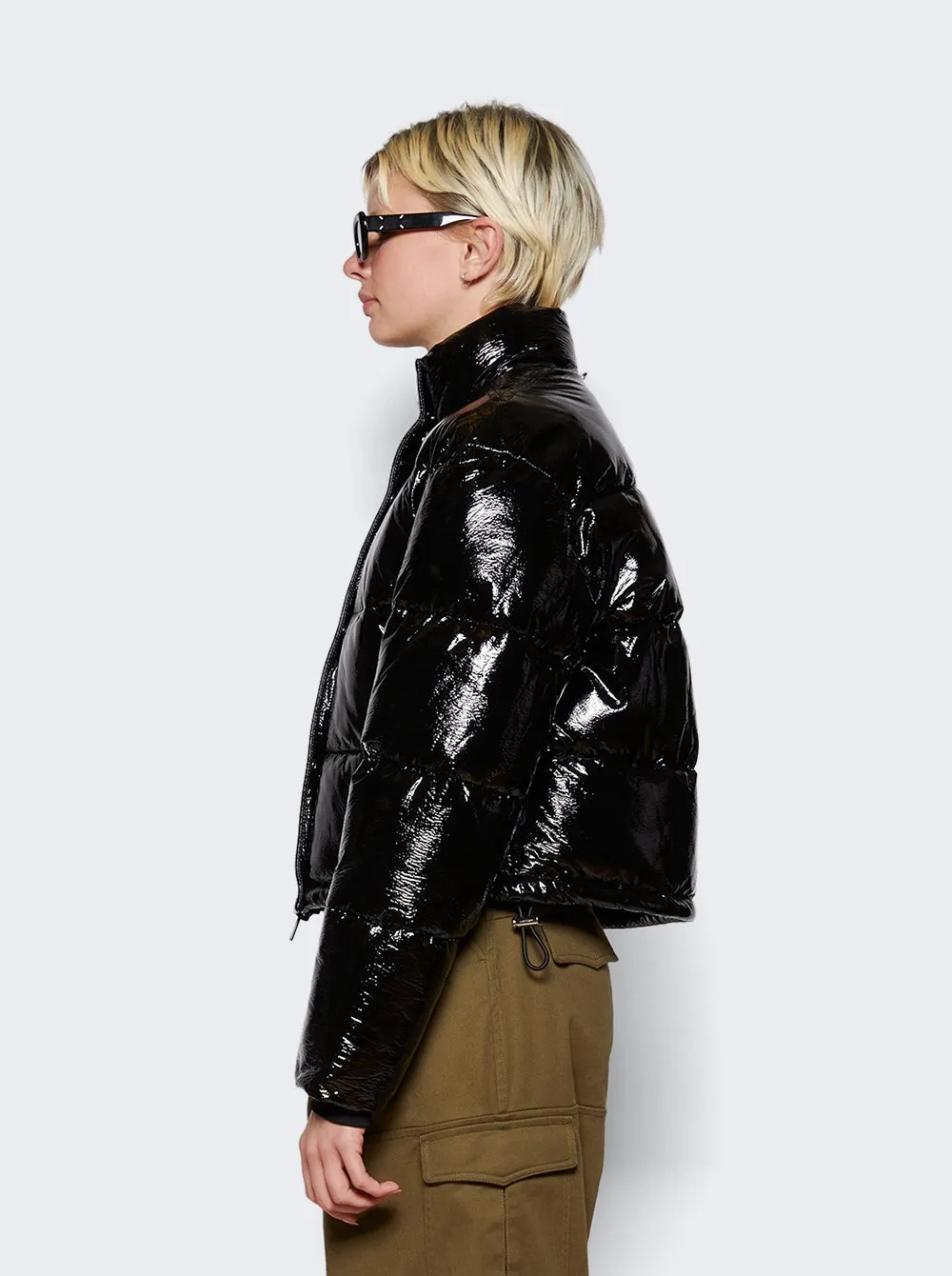 Courrèges   Vinyl Puffer Jacket Black 