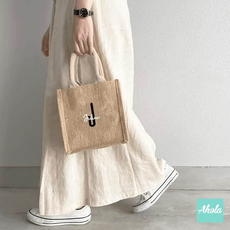 【Daily】Burlap tote bag 粗麻布手提袋