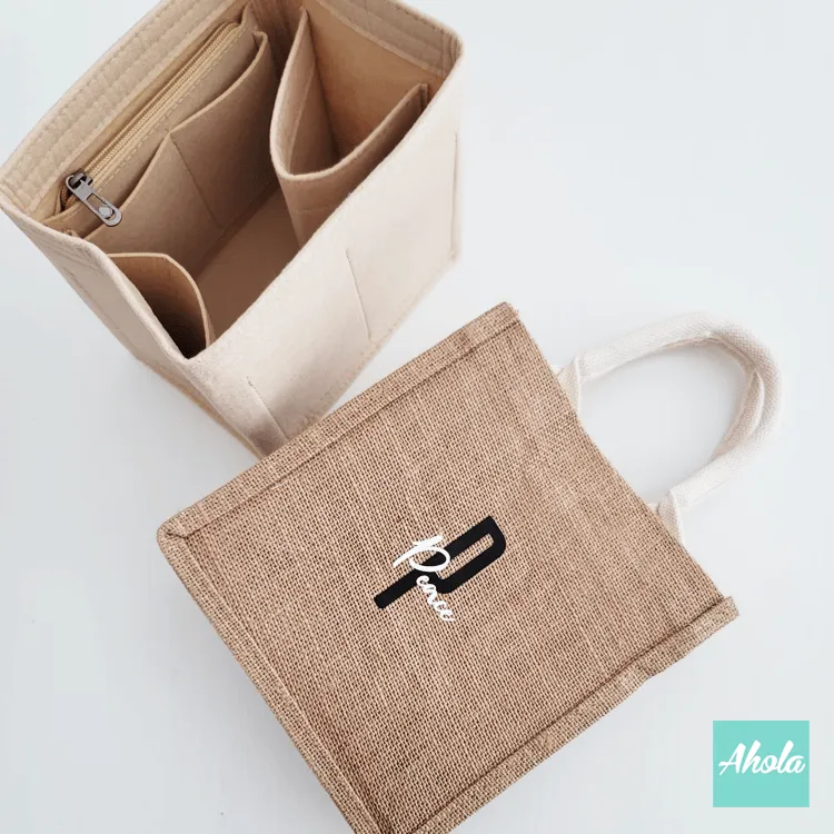 【Daily】Burlap tote bag 粗麻布手提袋