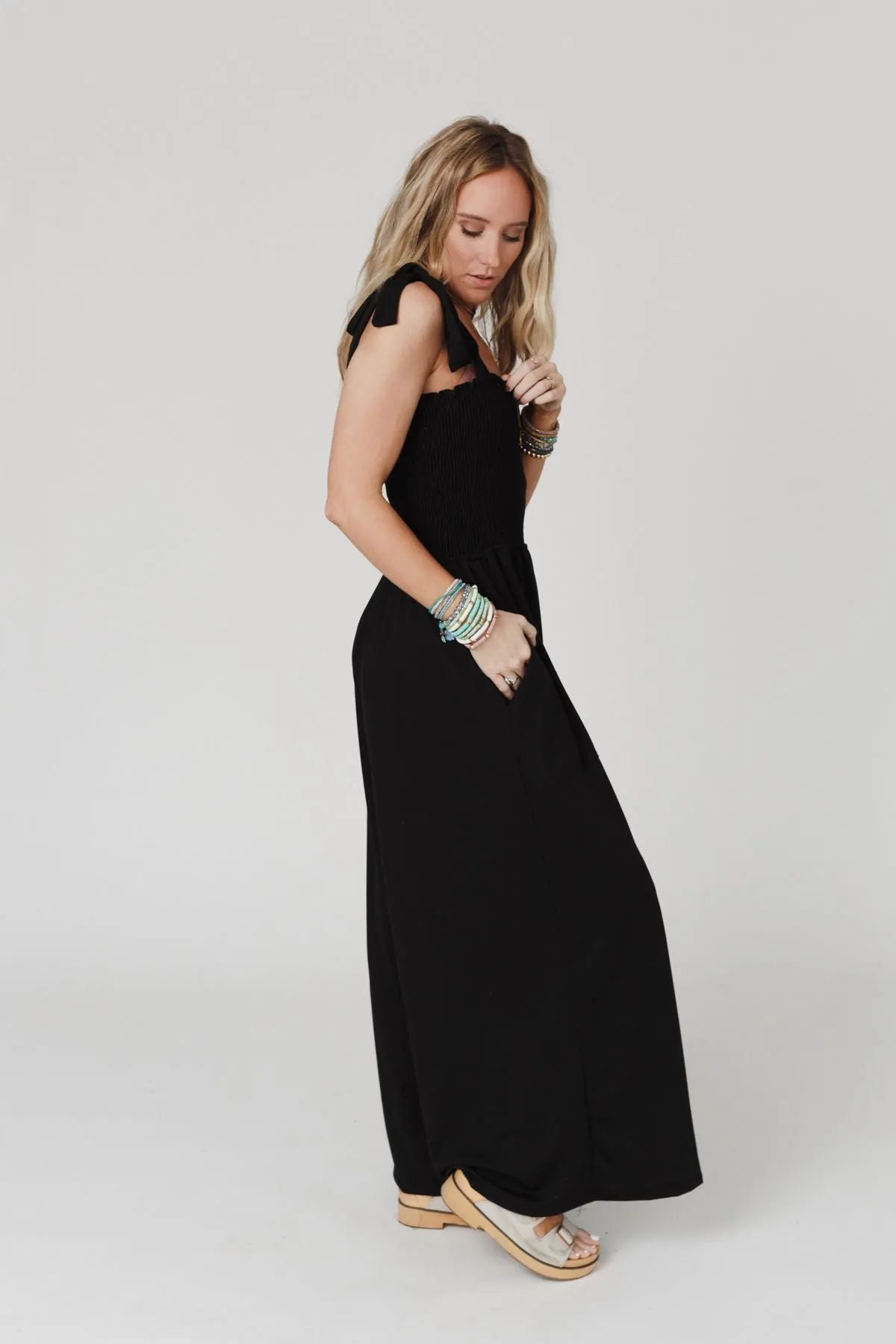 Daytripper Wide Leg Jumpsuit - Black