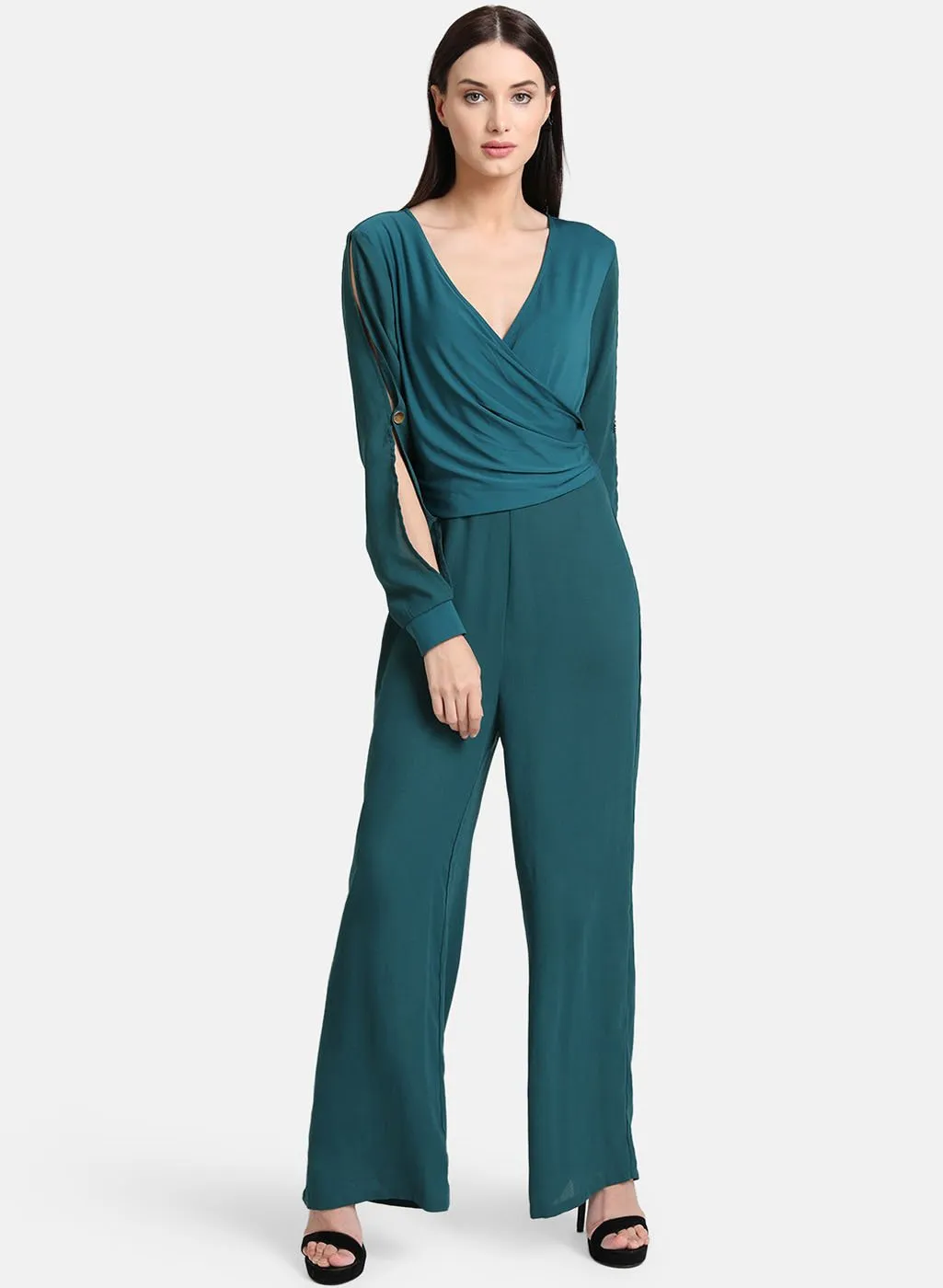 Draped Panel Jumpsuit