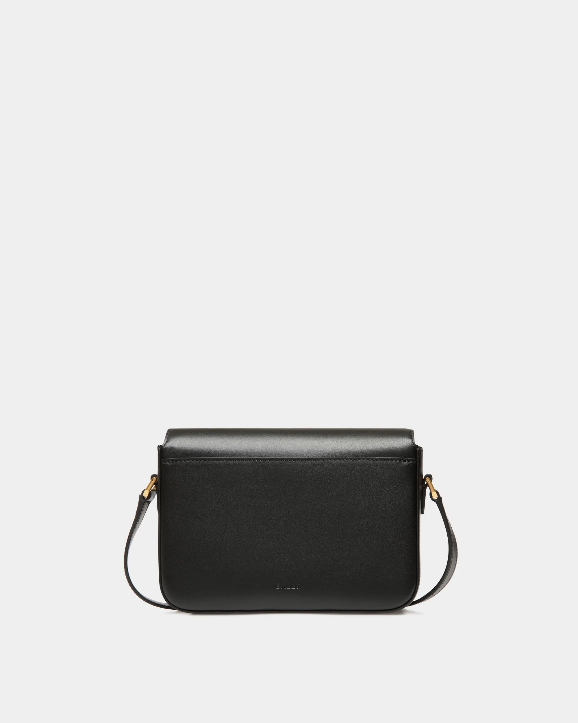 Emblem Small Crossbody Bag In Black Leather 