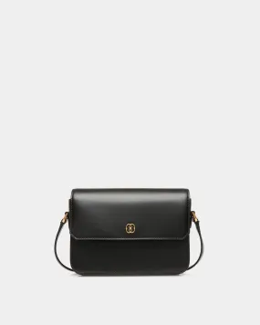 Emblem Small Crossbody Bag In Black Leather 