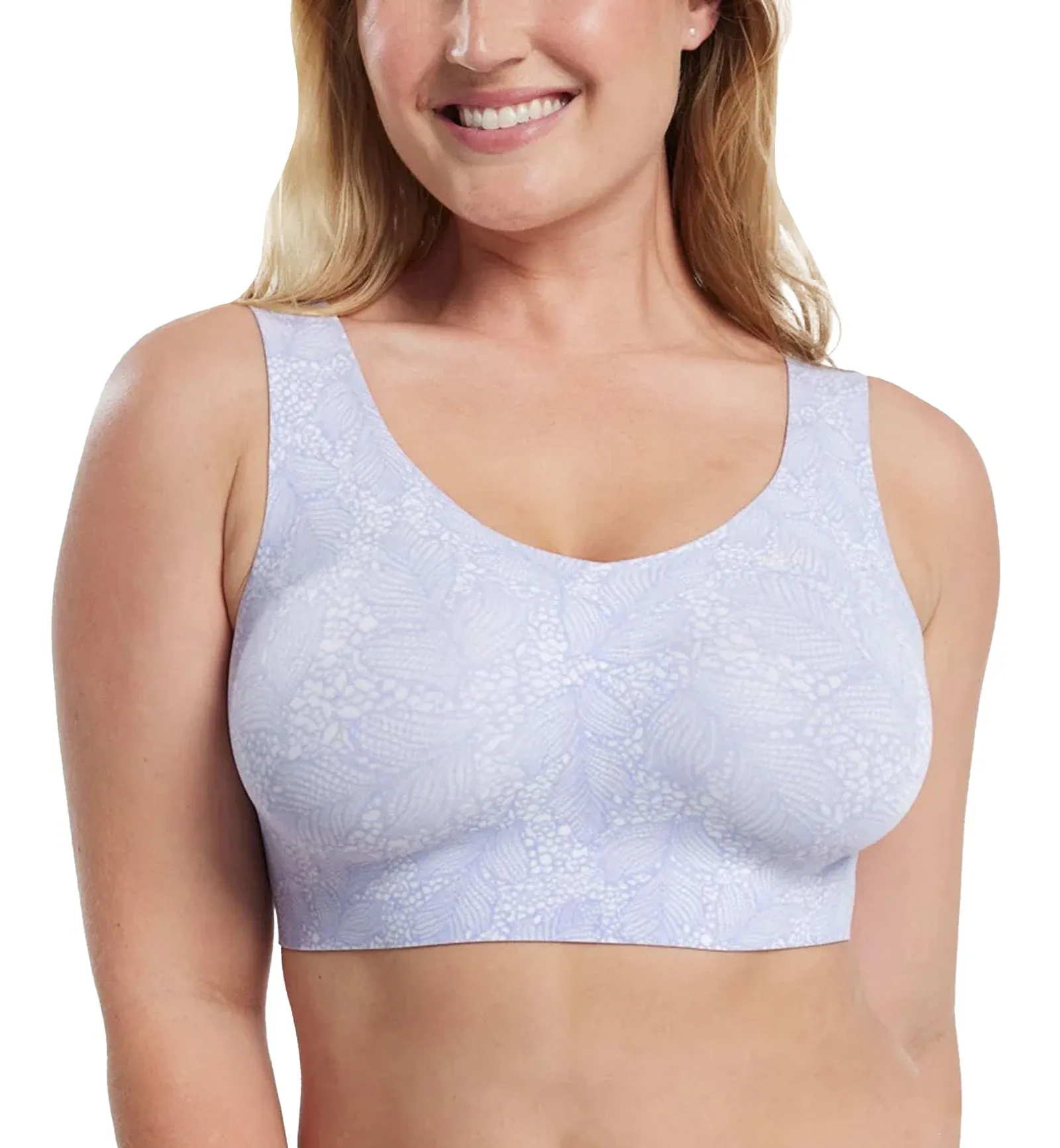 Evelyn & Bobbie DEFY V-Neck Bralette w/ Removable Pads (1728) - Moonstone Lace