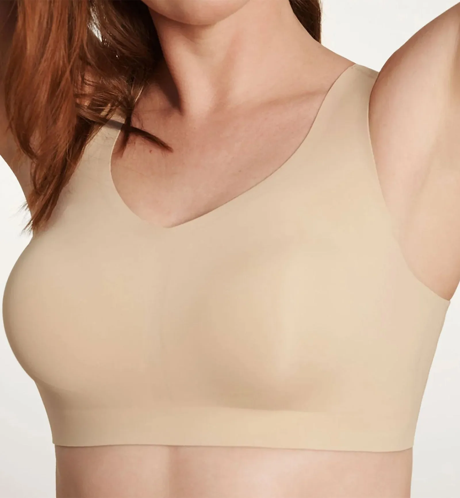 Evelyn & Bobbie DEFY V-Neck Bralette w/ Removable Pads (1728) - Sand