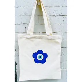 Evil Eye Flower Tote