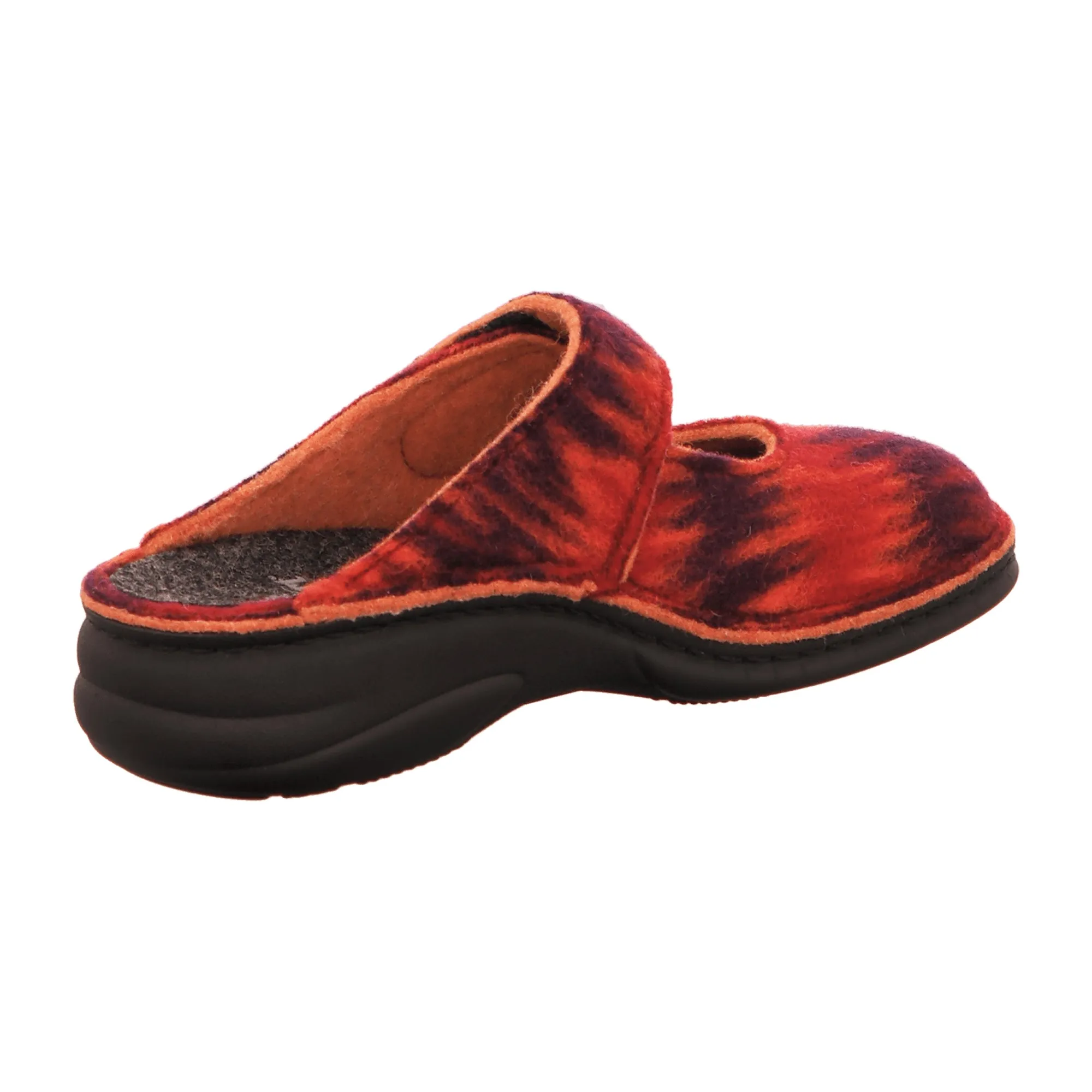 Finn Comfort Glarus Fire - Comfortable Open-Back Red Slippers for Women | Stylish & Durable House Shoes