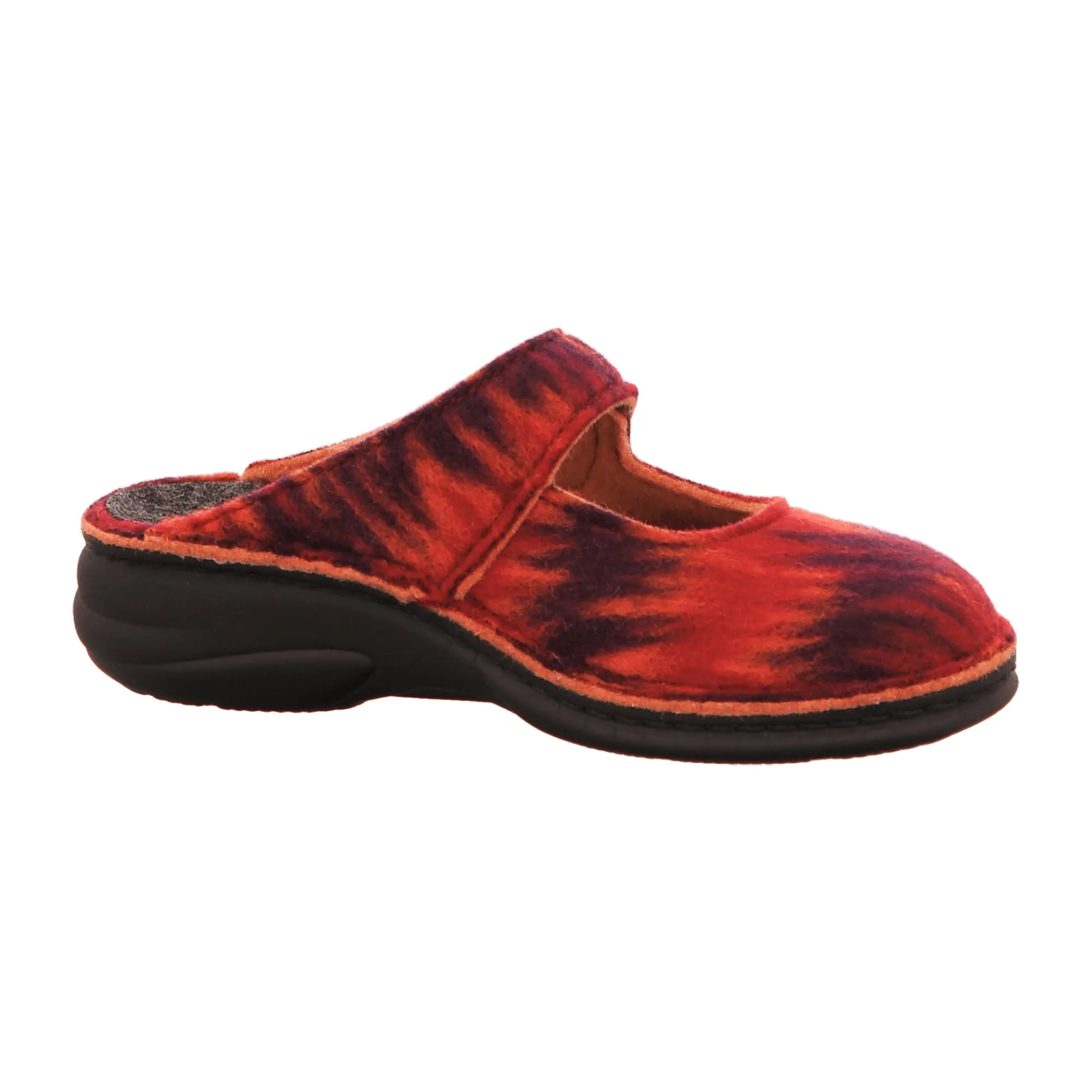 Finn Comfort Glarus Fire - Comfortable Open-Back Red Slippers for Women | Stylish & Durable House Shoes