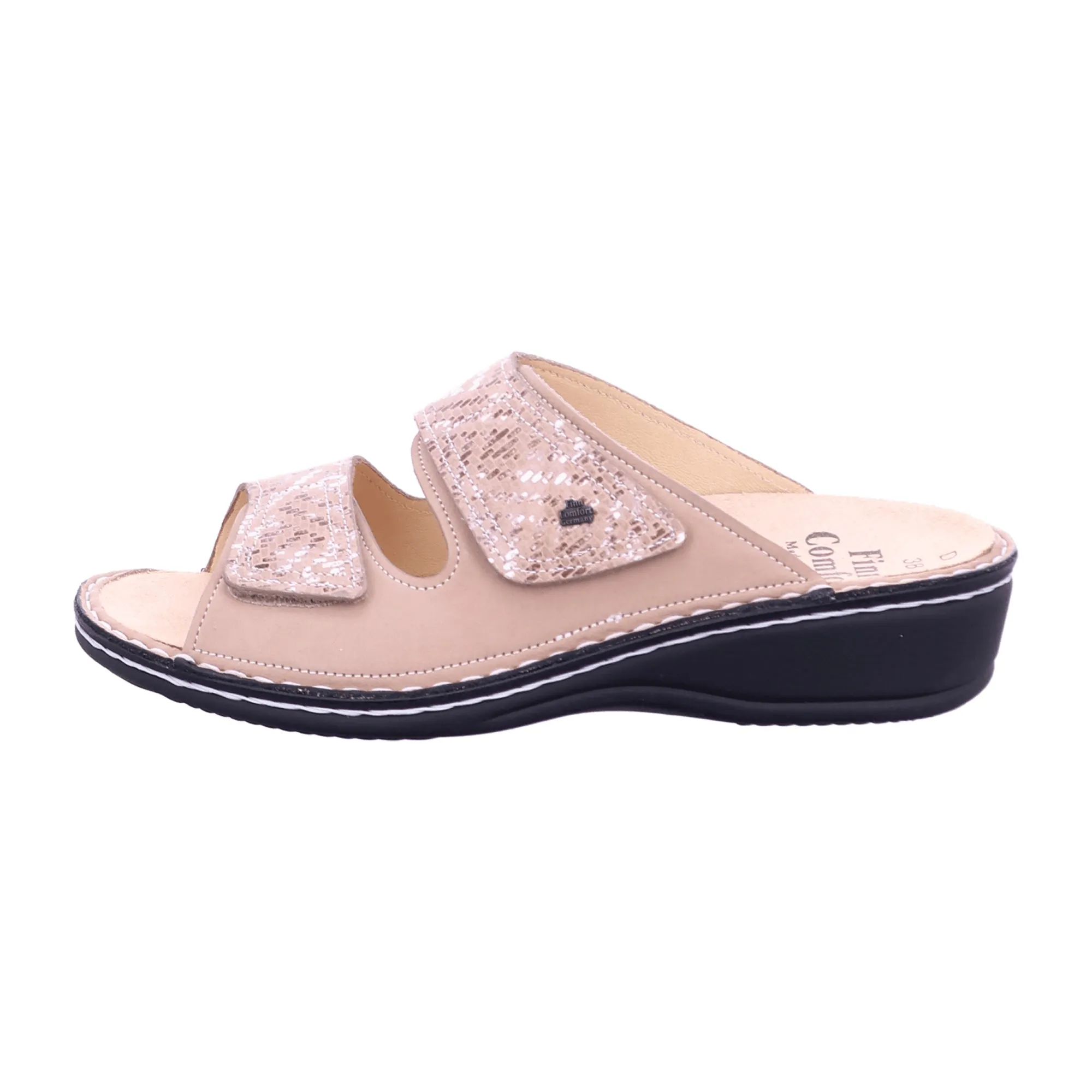 Finn Comfort Women's Beige Comfort Slippers - Stylish & Durable House Shoes New