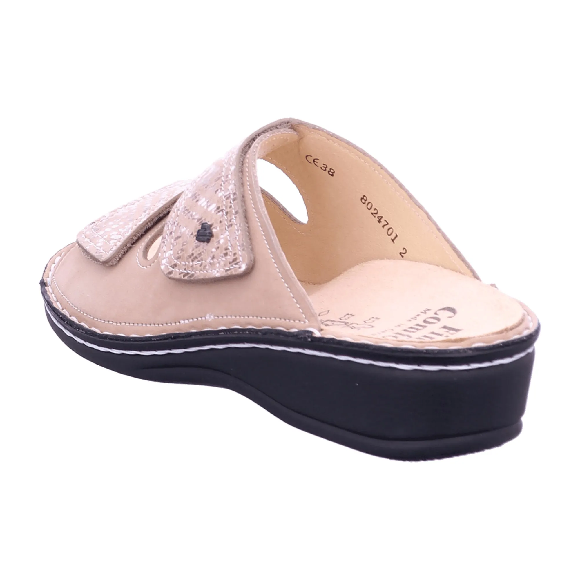 Finn Comfort Women's Beige Comfort Slippers - Stylish & Durable House Shoes New