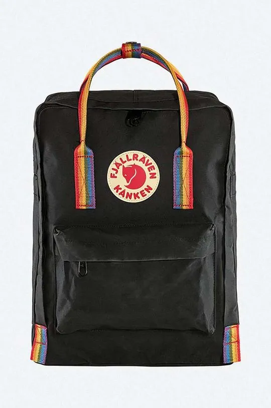 Fjallraven backpack Kanken Rainbow black color