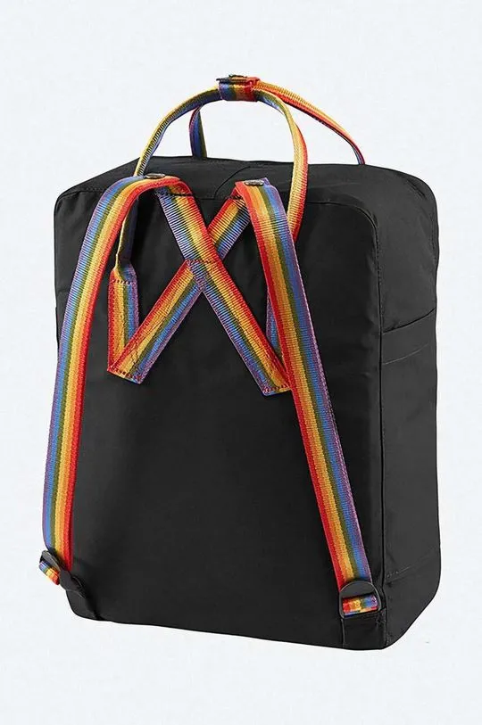 Fjallraven backpack Kanken Rainbow black color