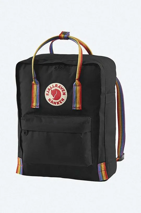 Fjallraven backpack Kanken Rainbow black color