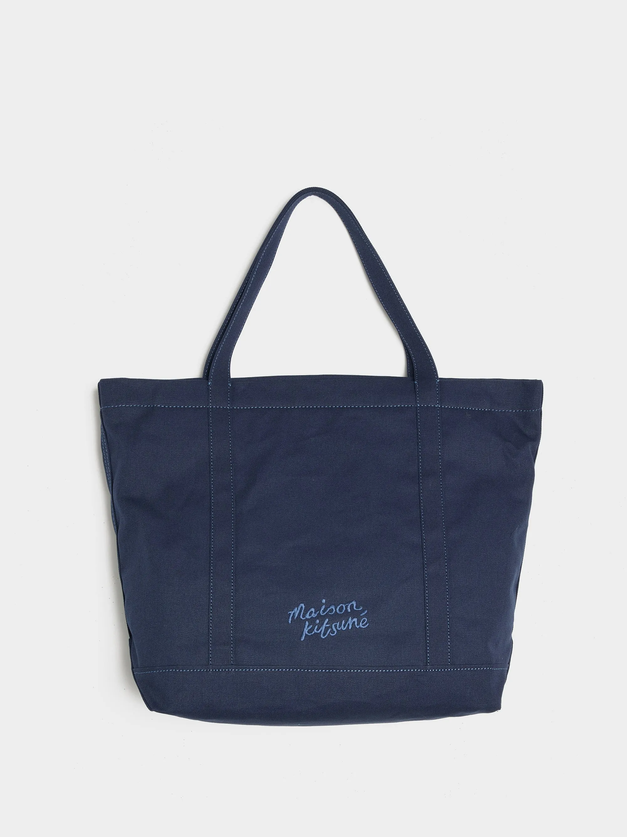 Fox Head Large Tote, Ink Blue