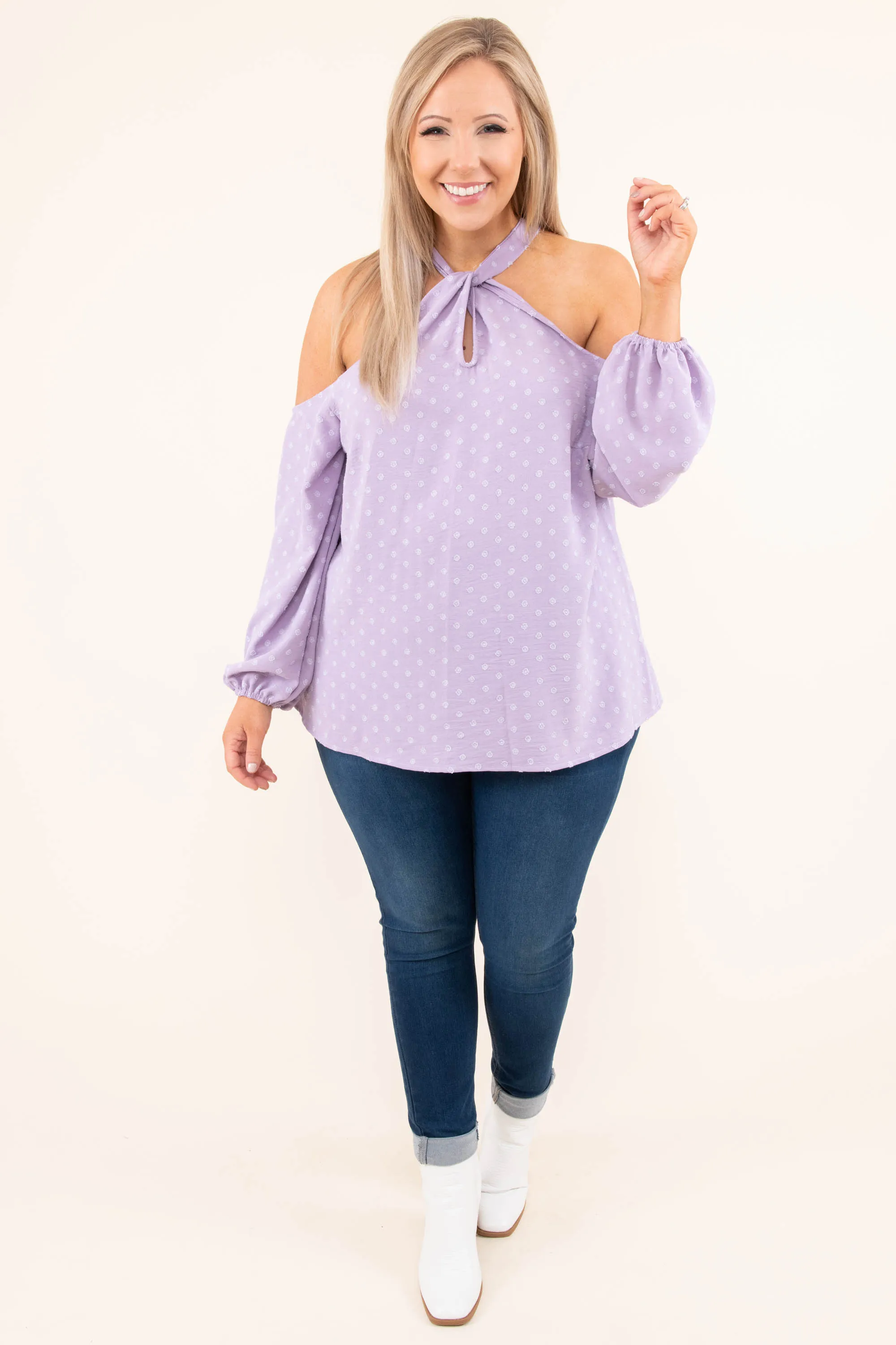 Fun In The City Blouse, Lilac