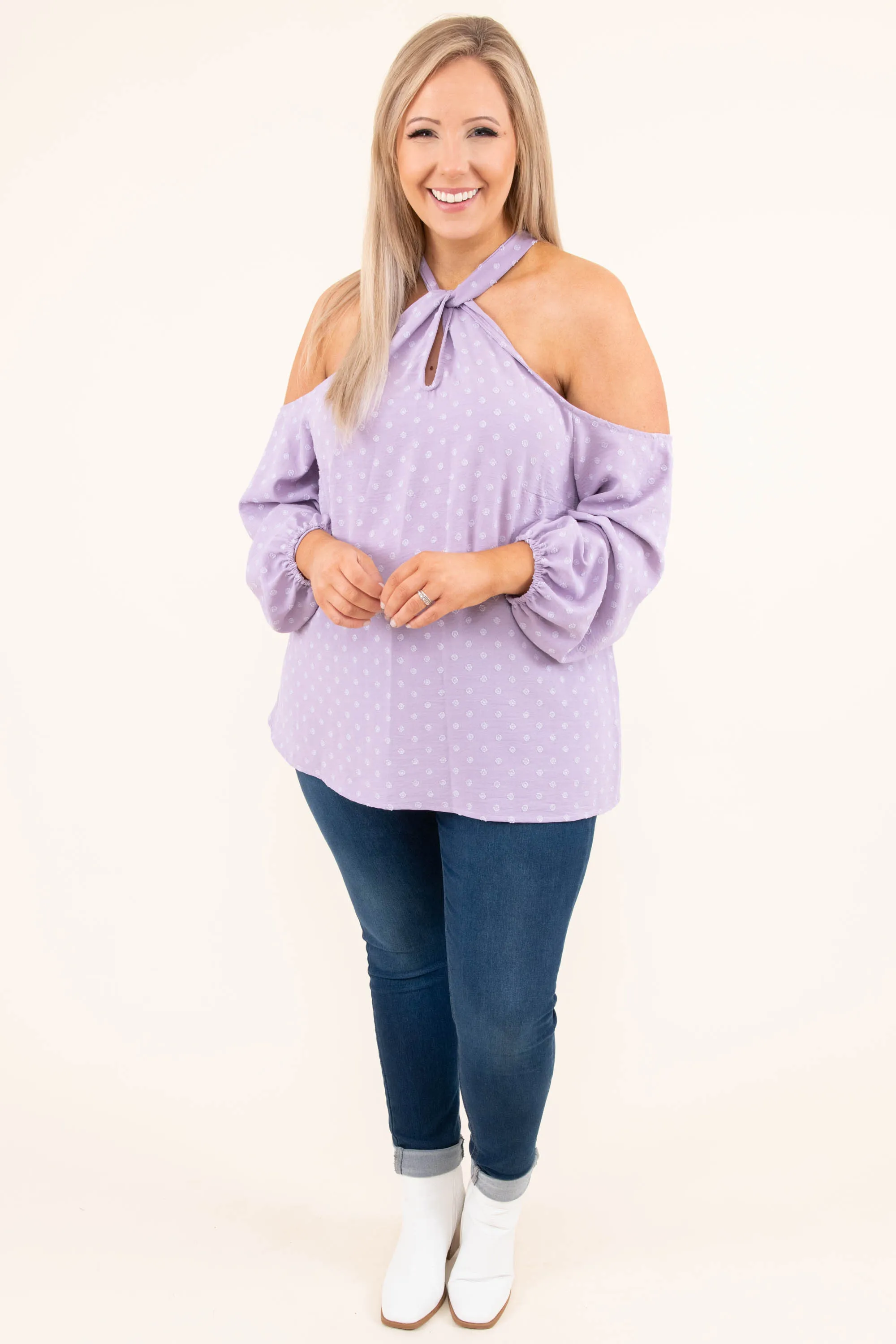 Fun In The City Blouse, Lilac