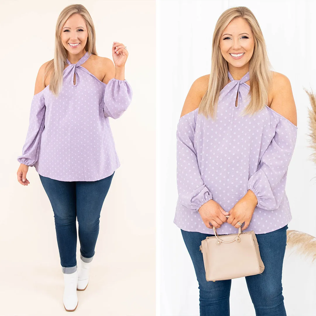 Fun In The City Blouse, Lilac