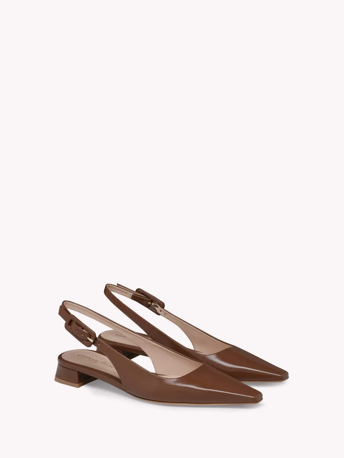 Gianvito Rossi Sling Back Flat in Havana