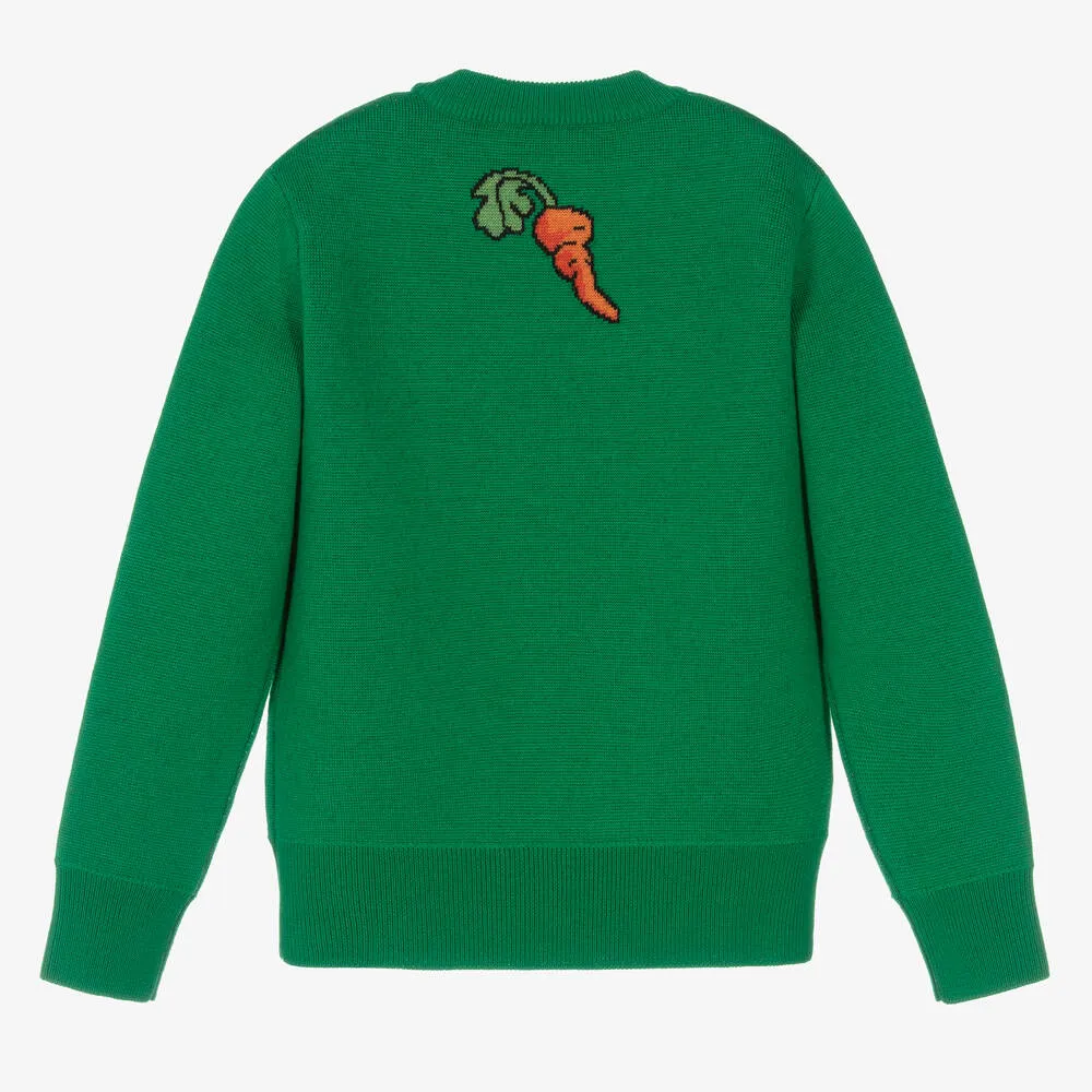 Green Looney Tunes Wool Sweater