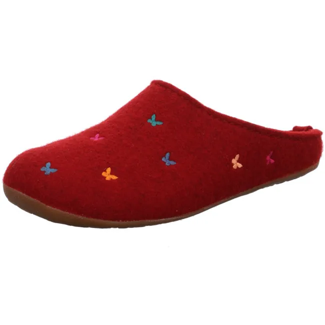 Haflinger Everest Farfalline Felt Clogs Mules Slippers House Shoes Butterfly Indoor