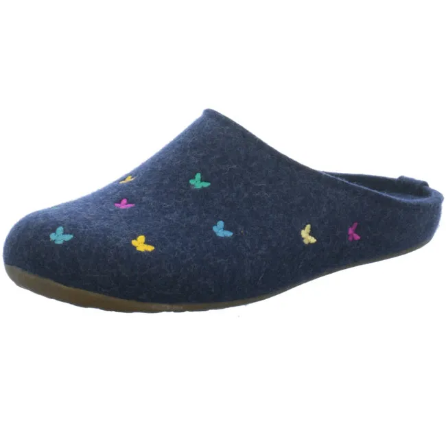 Haflinger Everest Farfalline Felt Clogs Mules Slippers House Shoes Butterfly Indoor