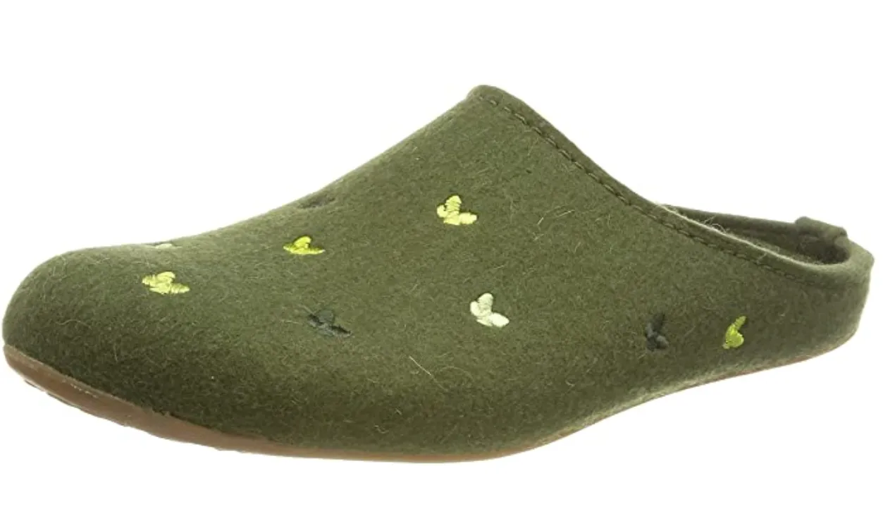 Haflinger Everest Farfalline Felt Clogs Mules Slippers House Shoes Butterfly Indoor