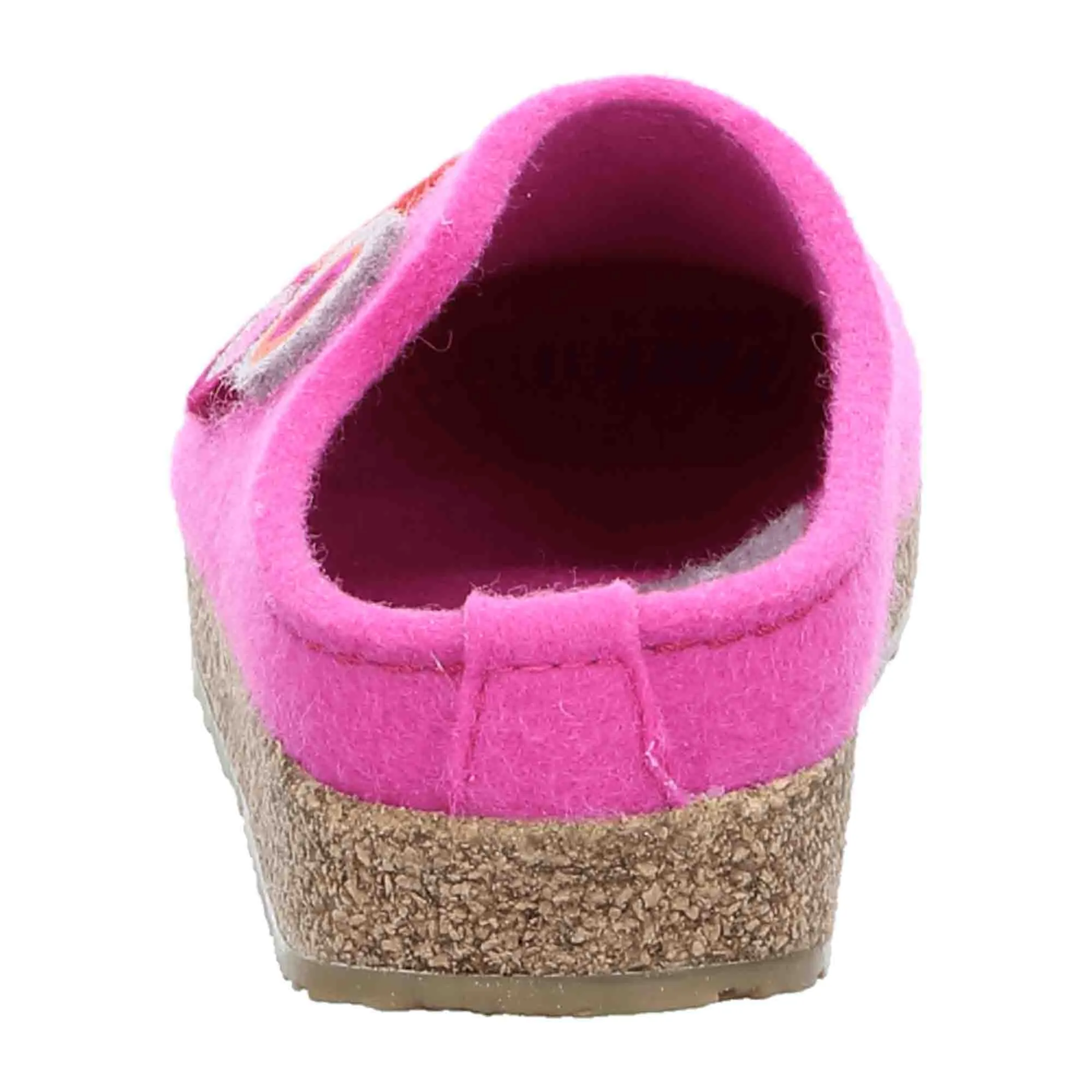 Haflinger Grizzly Kanon Women's Wool Slippers in Pink | Comfortable House Shoes - 731023-107