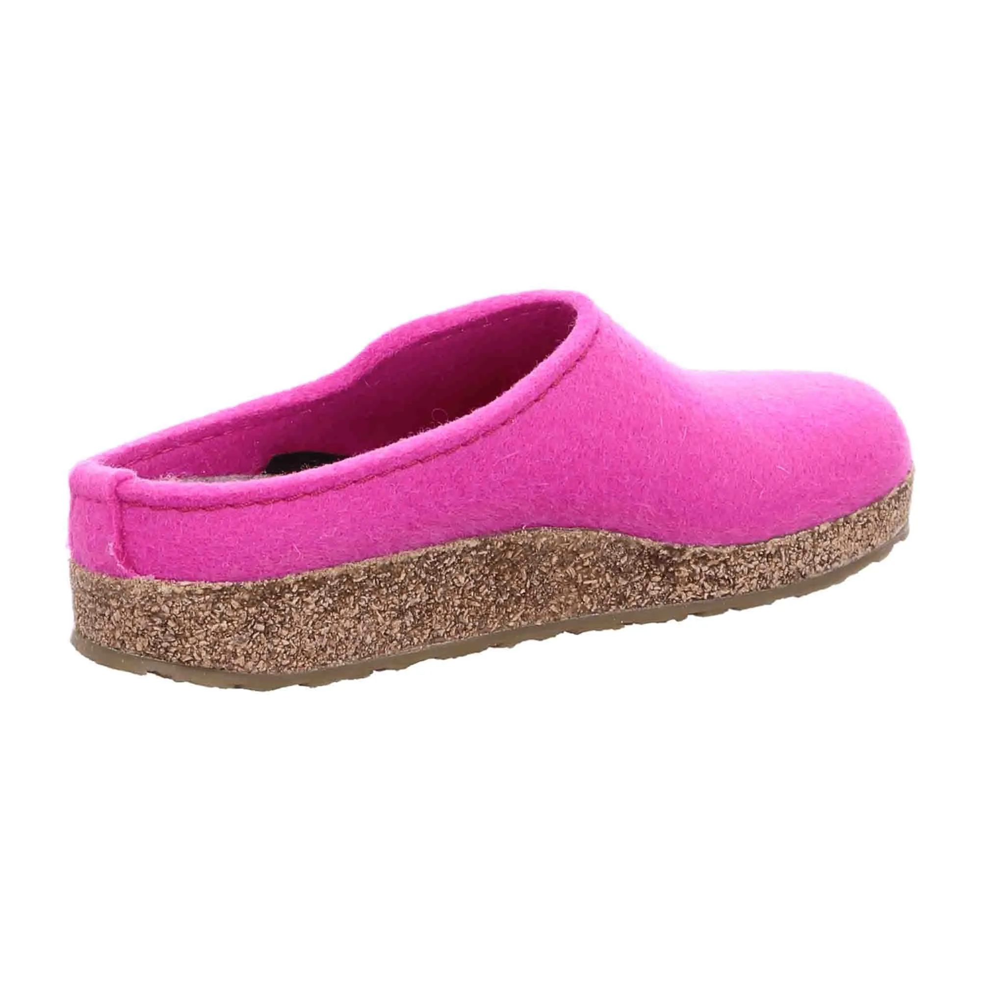 Haflinger Grizzly Kanon Women's Wool Slippers in Pink | Comfortable House Shoes - 731023-107