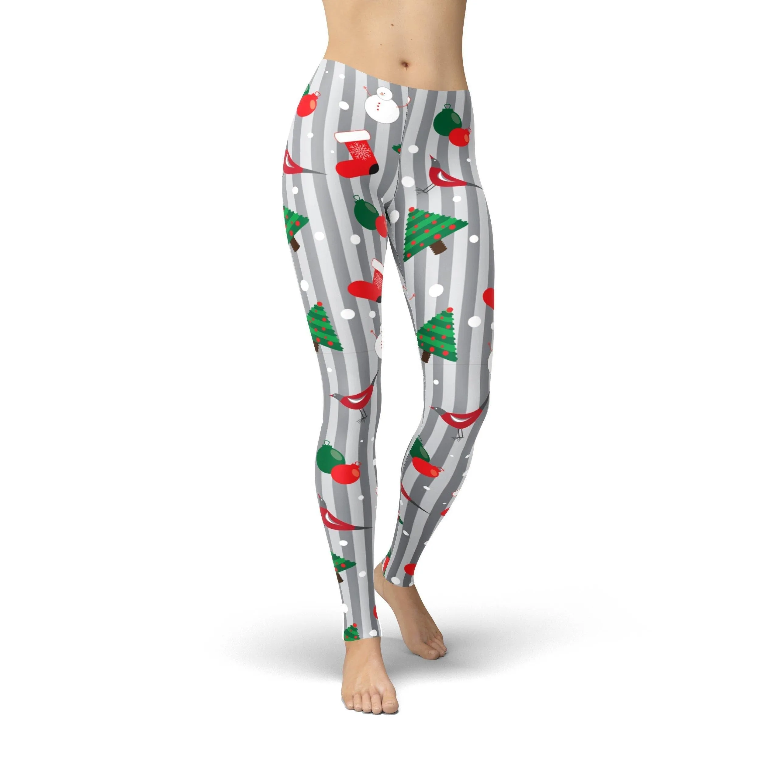 Jean Grey Holiday Stripes Leggings