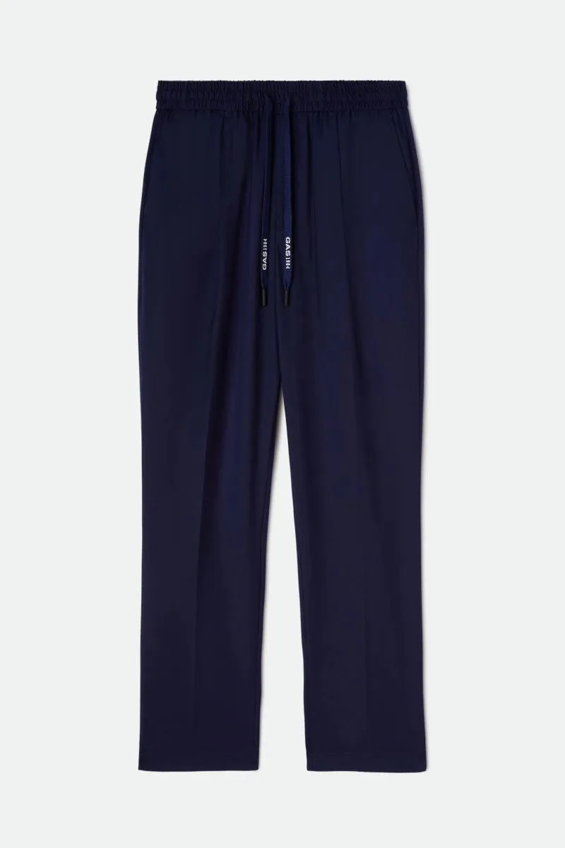 Joggers in fresco di lana uomo Blu