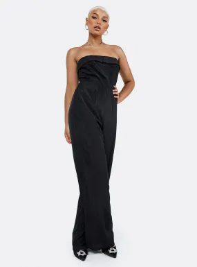 Josia Strapless Jumpsuit Black