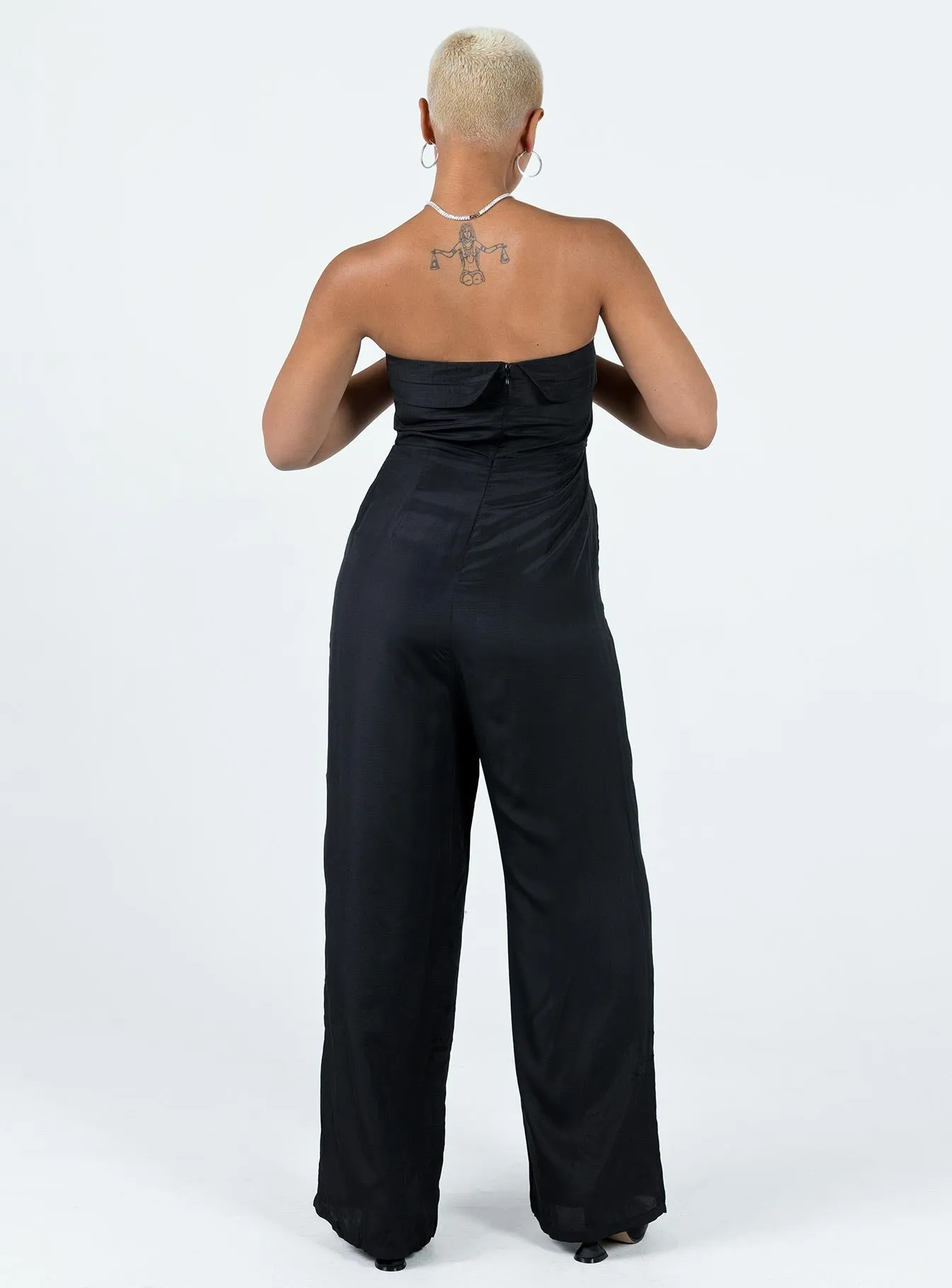 Josia Strapless Jumpsuit Black