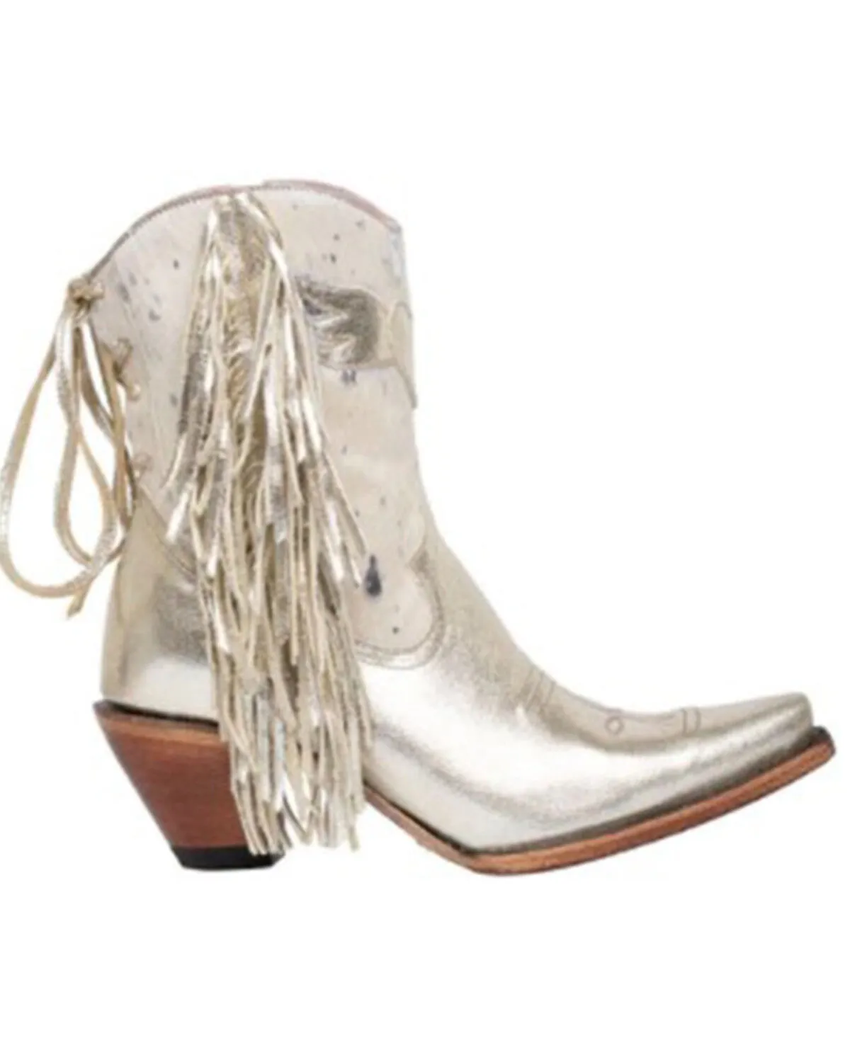 Junk Gypsy Women's Spirit Animal Ombre Fringe Western Fashion Booties - Snip Toe