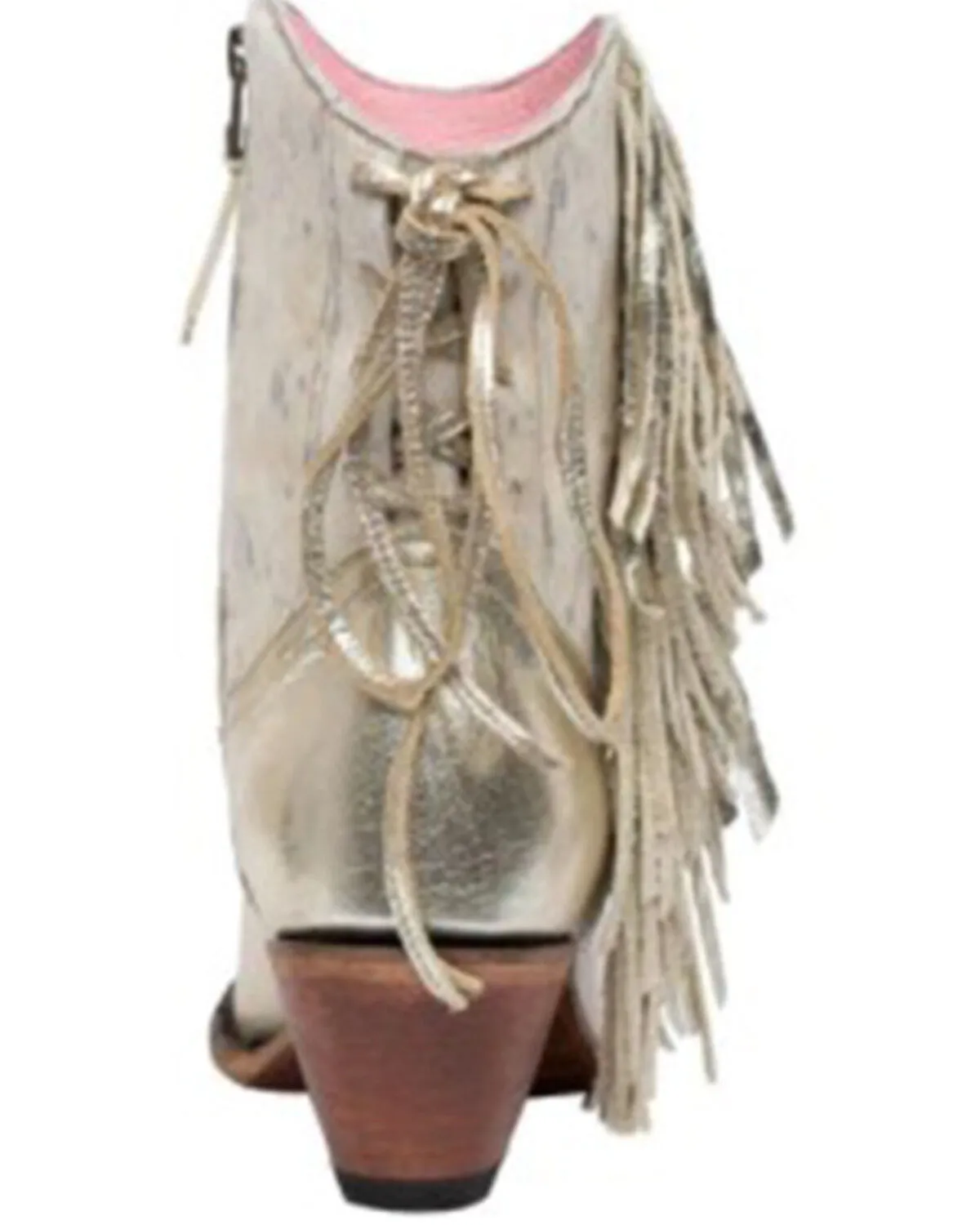 Junk Gypsy Women's Spirit Animal Ombre Fringe Western Fashion Booties - Snip Toe