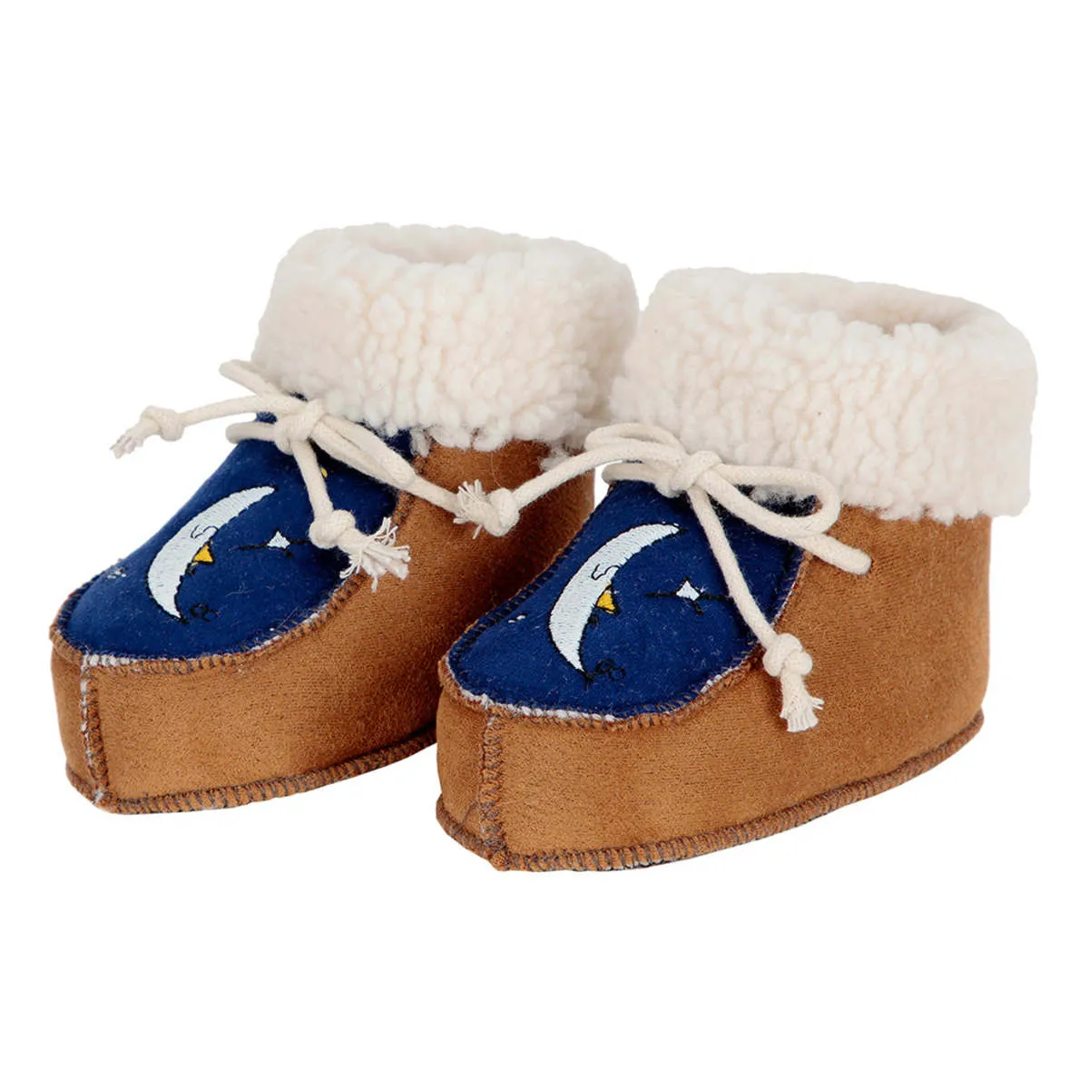 Kids Bobo Choses Baby Beneath The Moon Booties - Brown