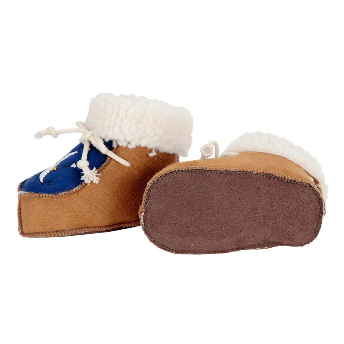 Kids Bobo Choses Baby Beneath The Moon Booties - Brown