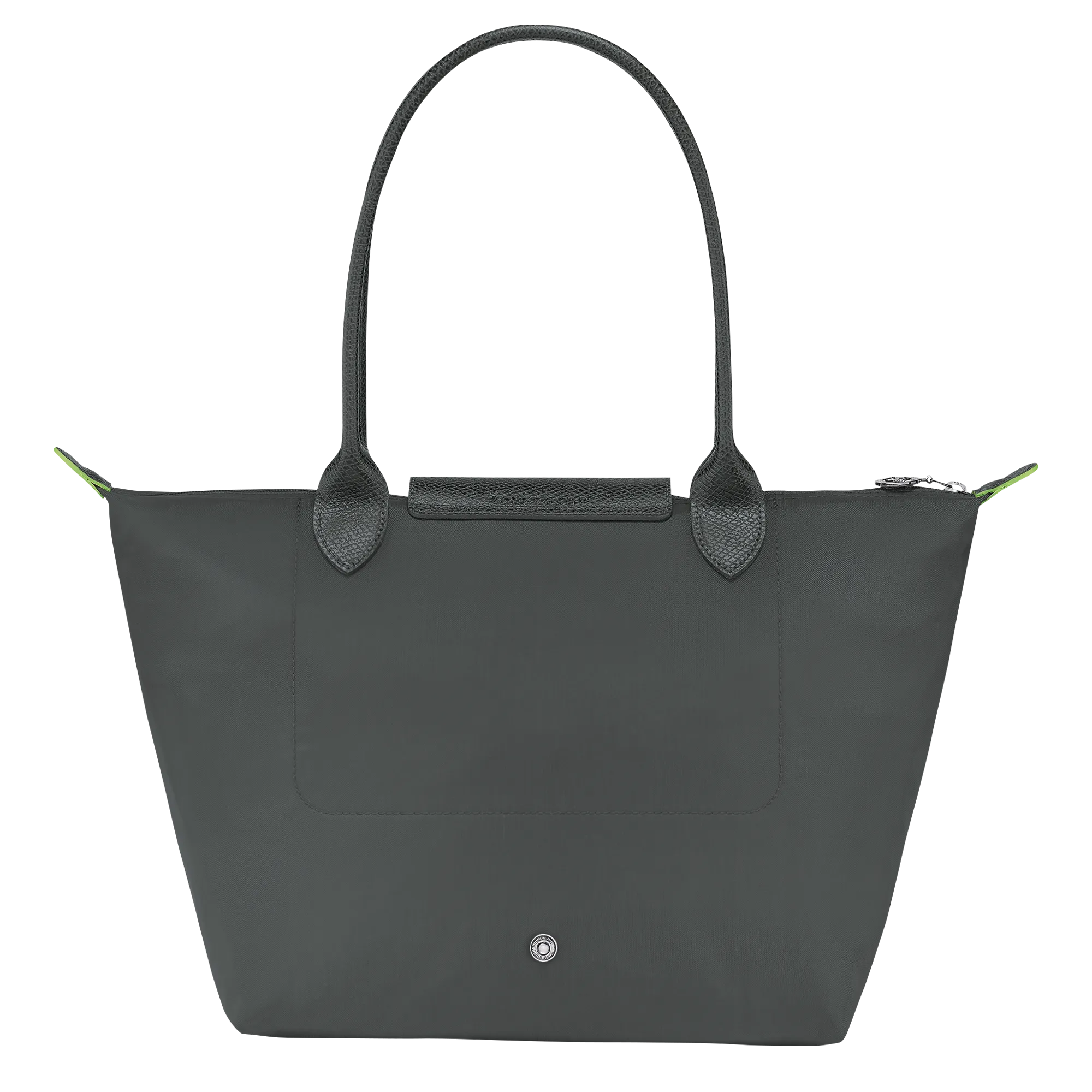 Le Pliage Green M Tote bag Graphite - Recycled canvas