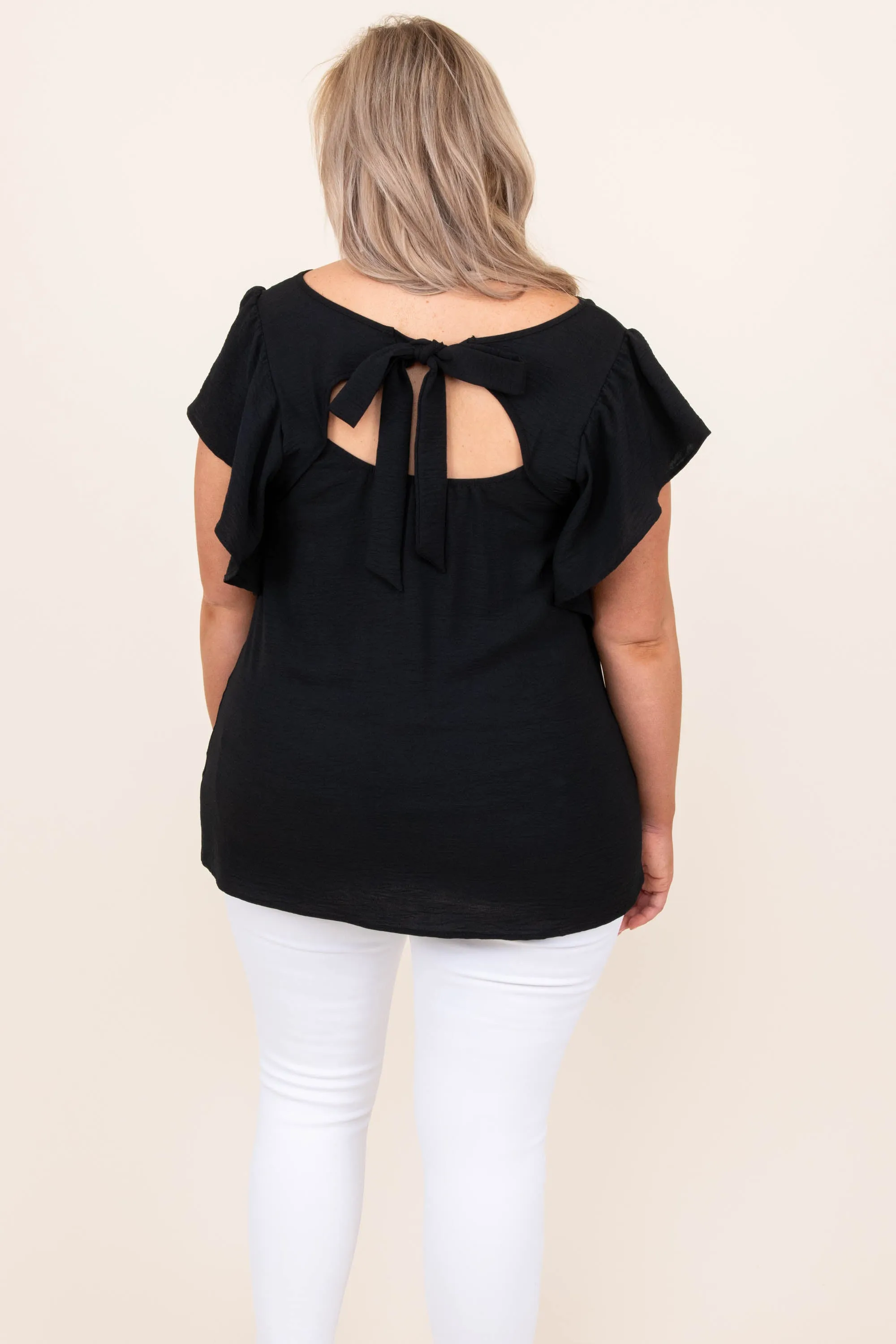 Like I Said Blouse, Black