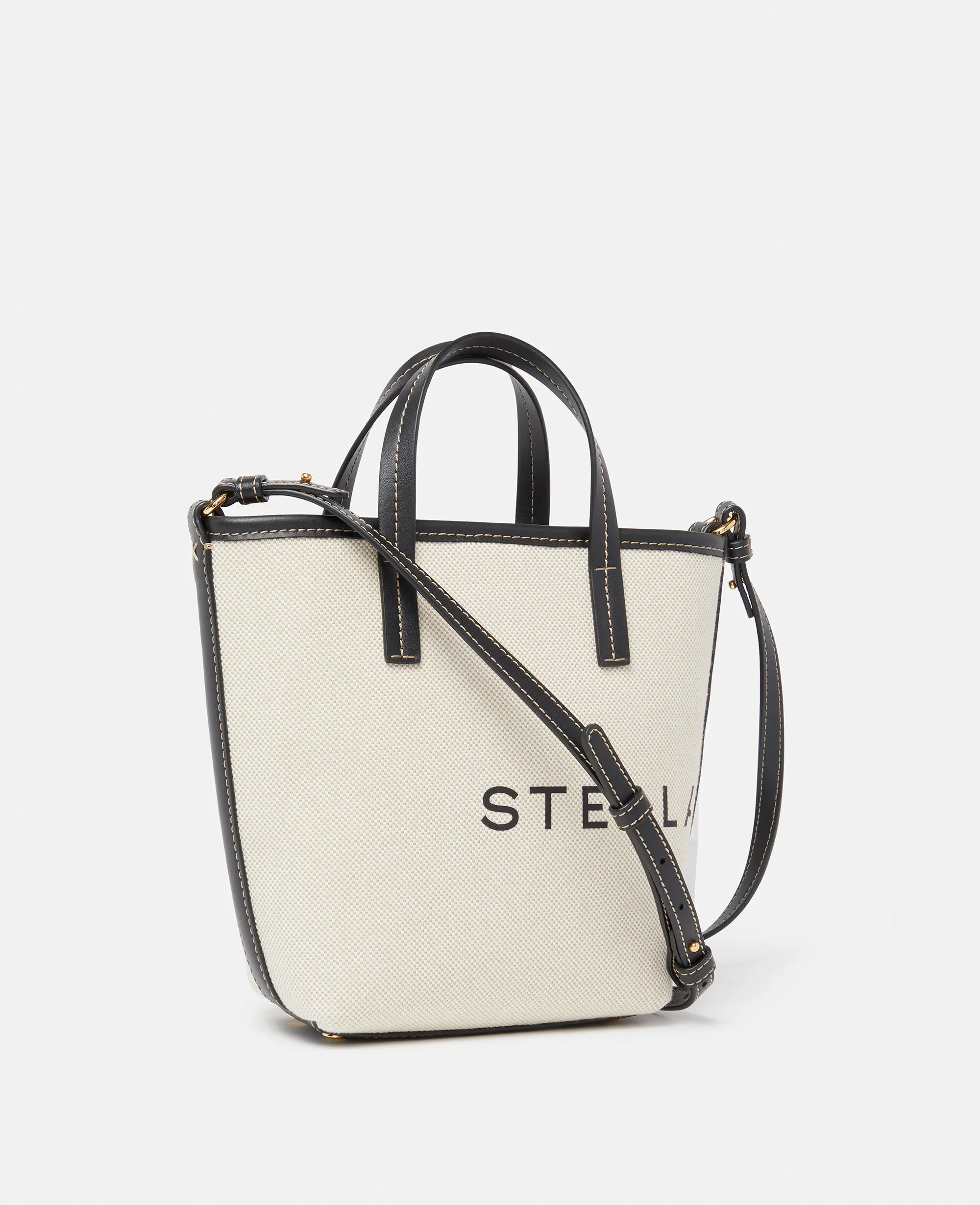 Logo Canvas Crossbody Tote Bag