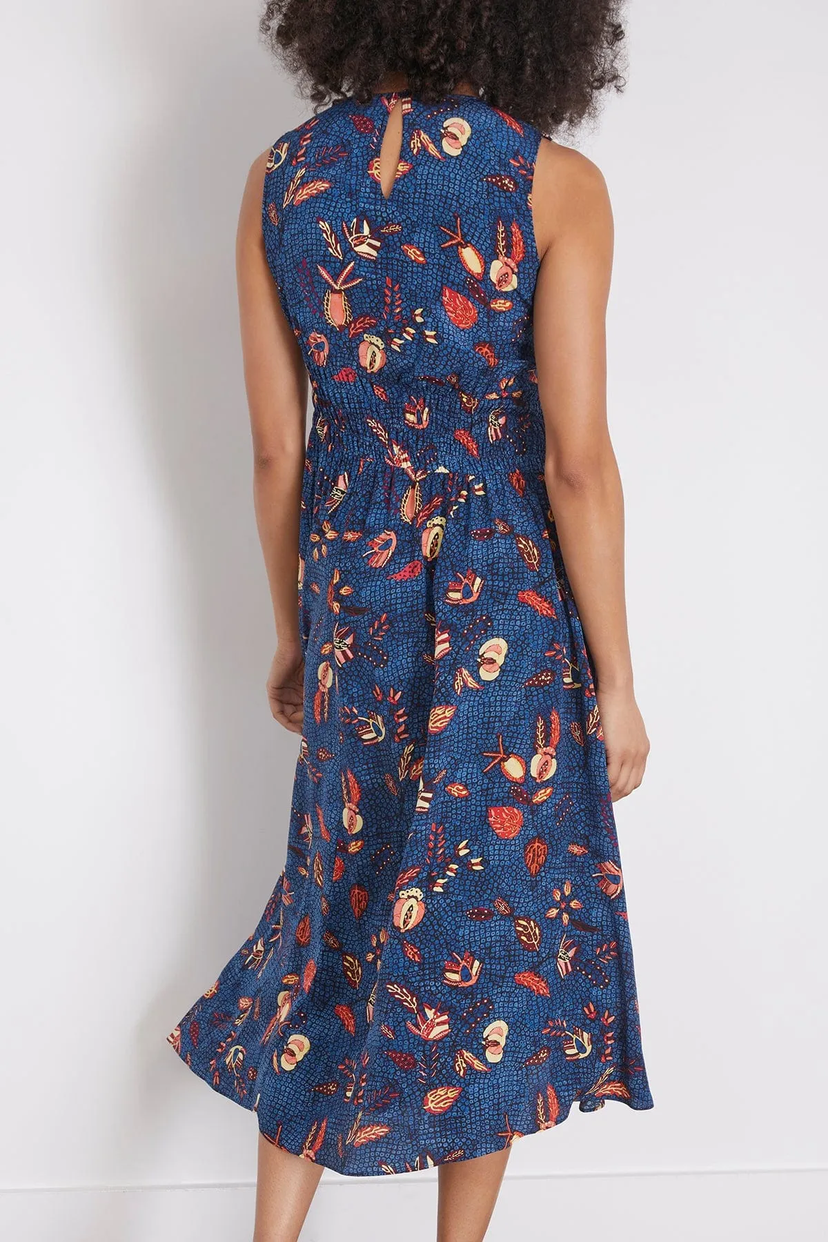 Luca Dress in Blue Dahlia