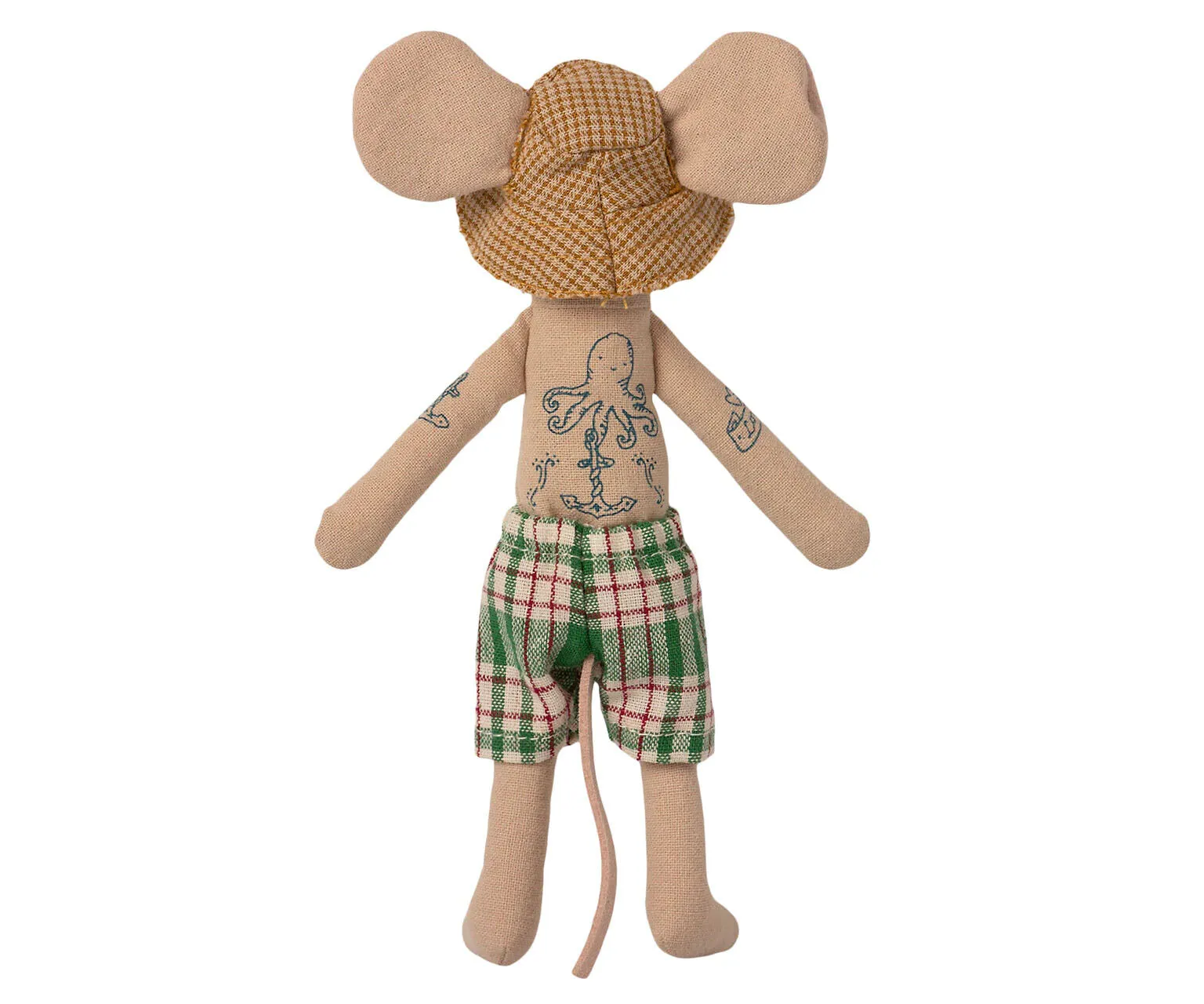 Maileg Beach Dad Mouse in Cabin de Plage