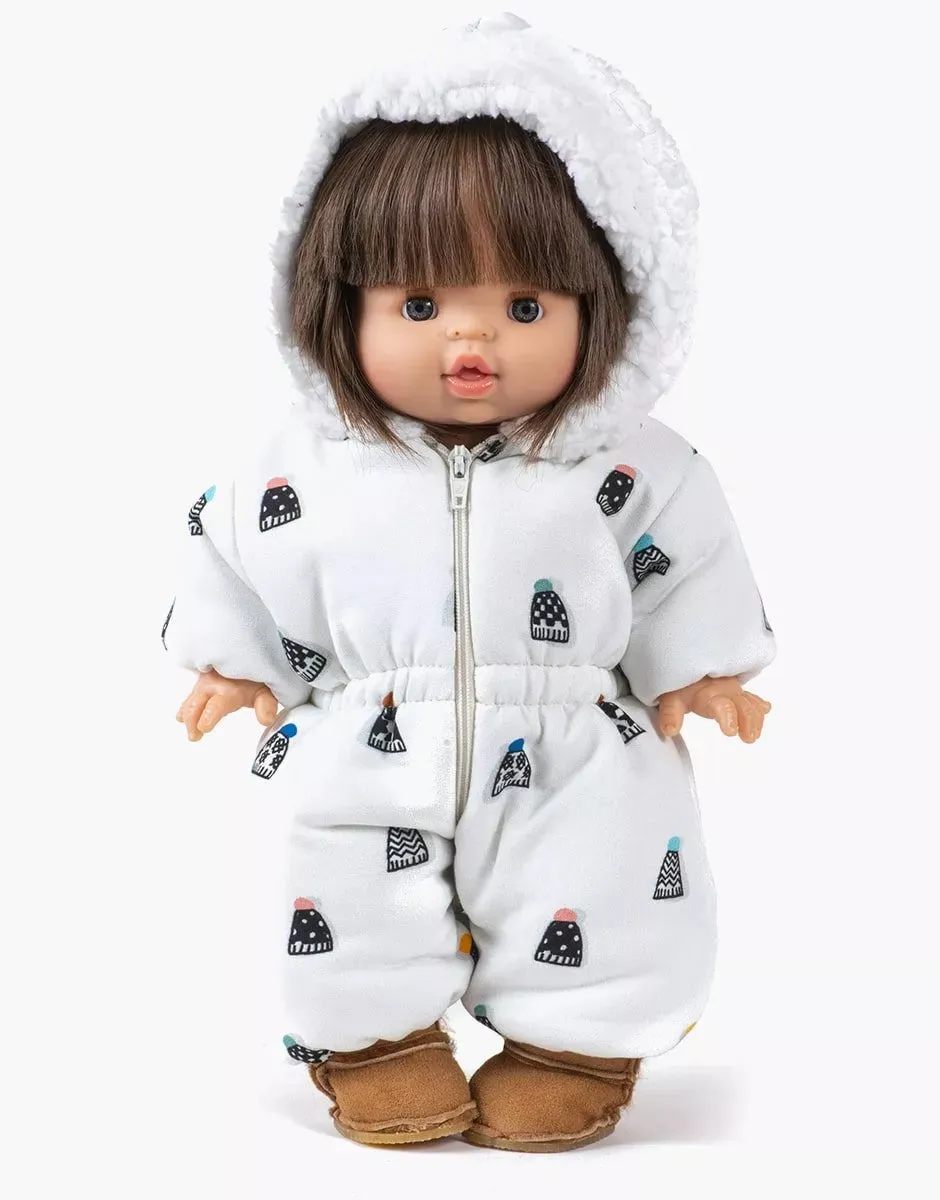 Minikane Gigi Snowsuit for 13.5 Dolls in Top of Winter Hats