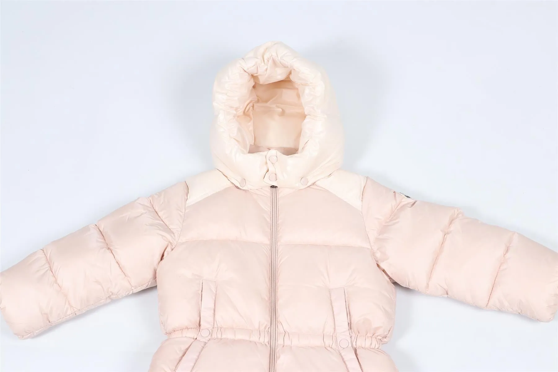 MONCLER PINK KIDS GIRLS PADDED SNOWSUIT 2 YEARS