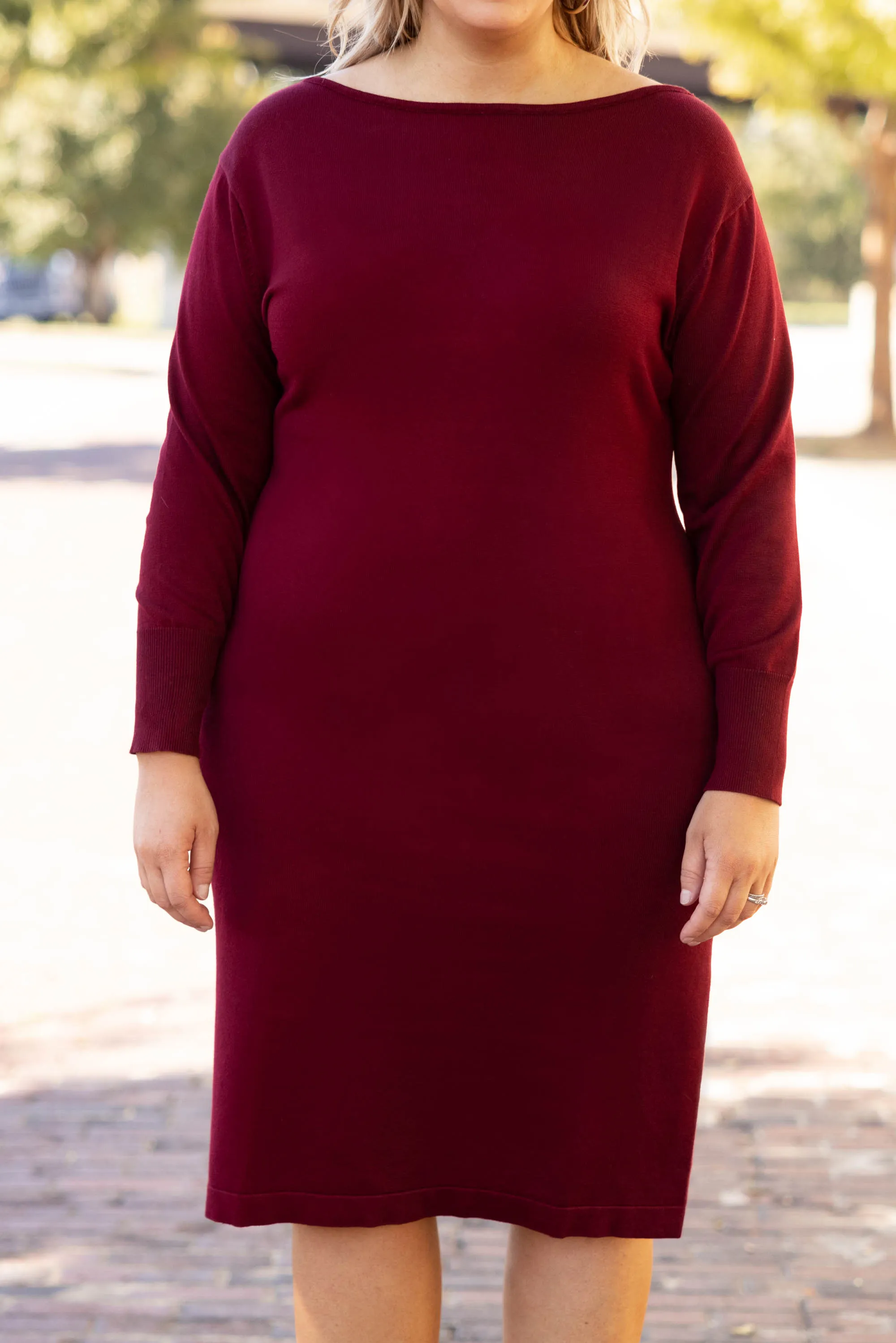 Mountain Retreat Dress, Burgundy