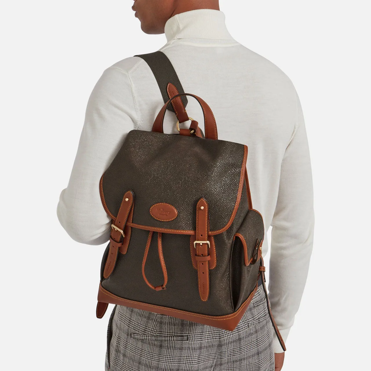 MULBERRY Heritage Backpack - Mole-Cognac