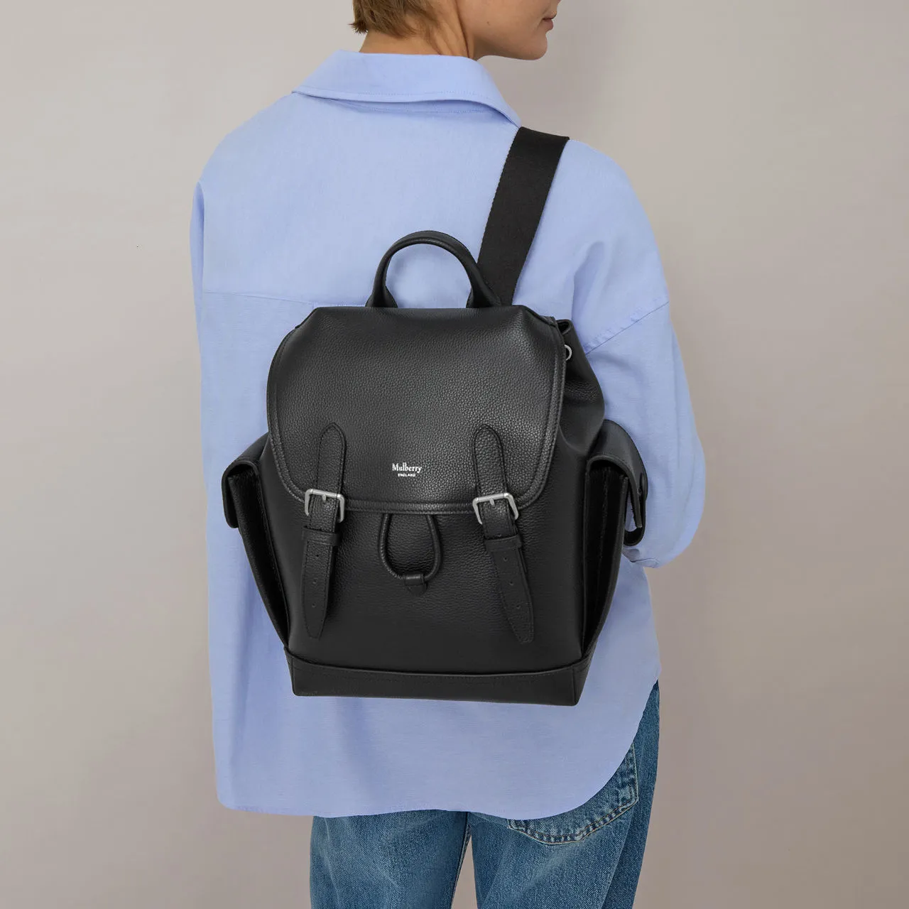 MULBERRY The Sustainable Edit Mini Heritage Backpack - Black