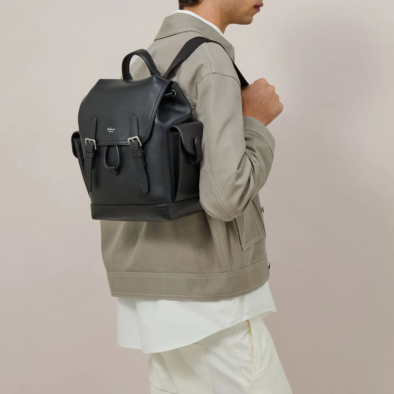 MULBERRY The Sustainable Edit Mini Heritage Backpack - Black