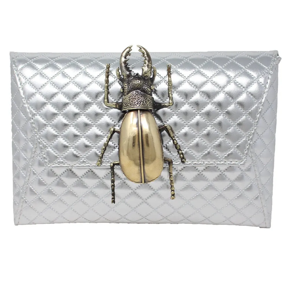 Natasha Metallic Rhombus Beetle