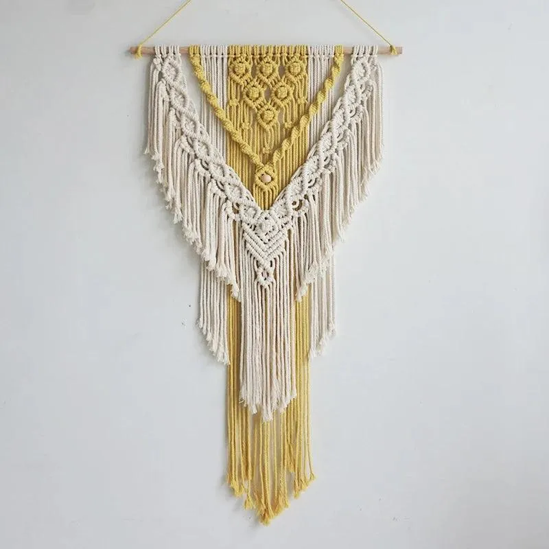 Nordic Macrame Wall Hanging Handmade Tapestry