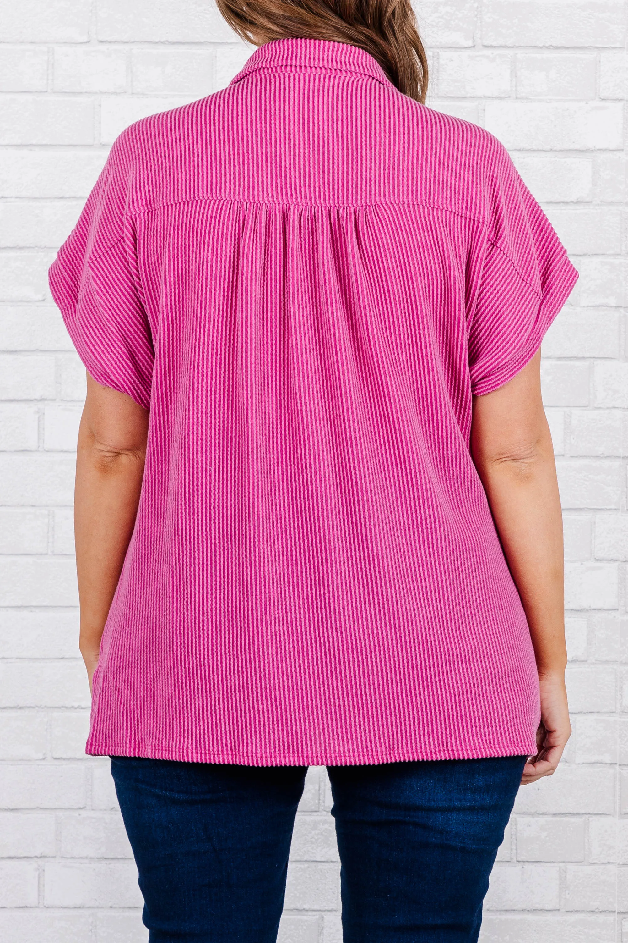 Not Losing Any Sleep Top, Fuchsia